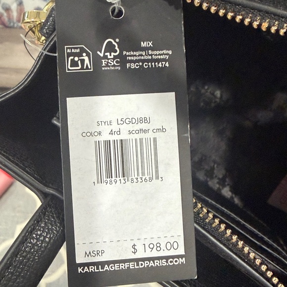 Karl Lagerfeld Paris Maybelle Satchel NWT - Picture 9 of 9